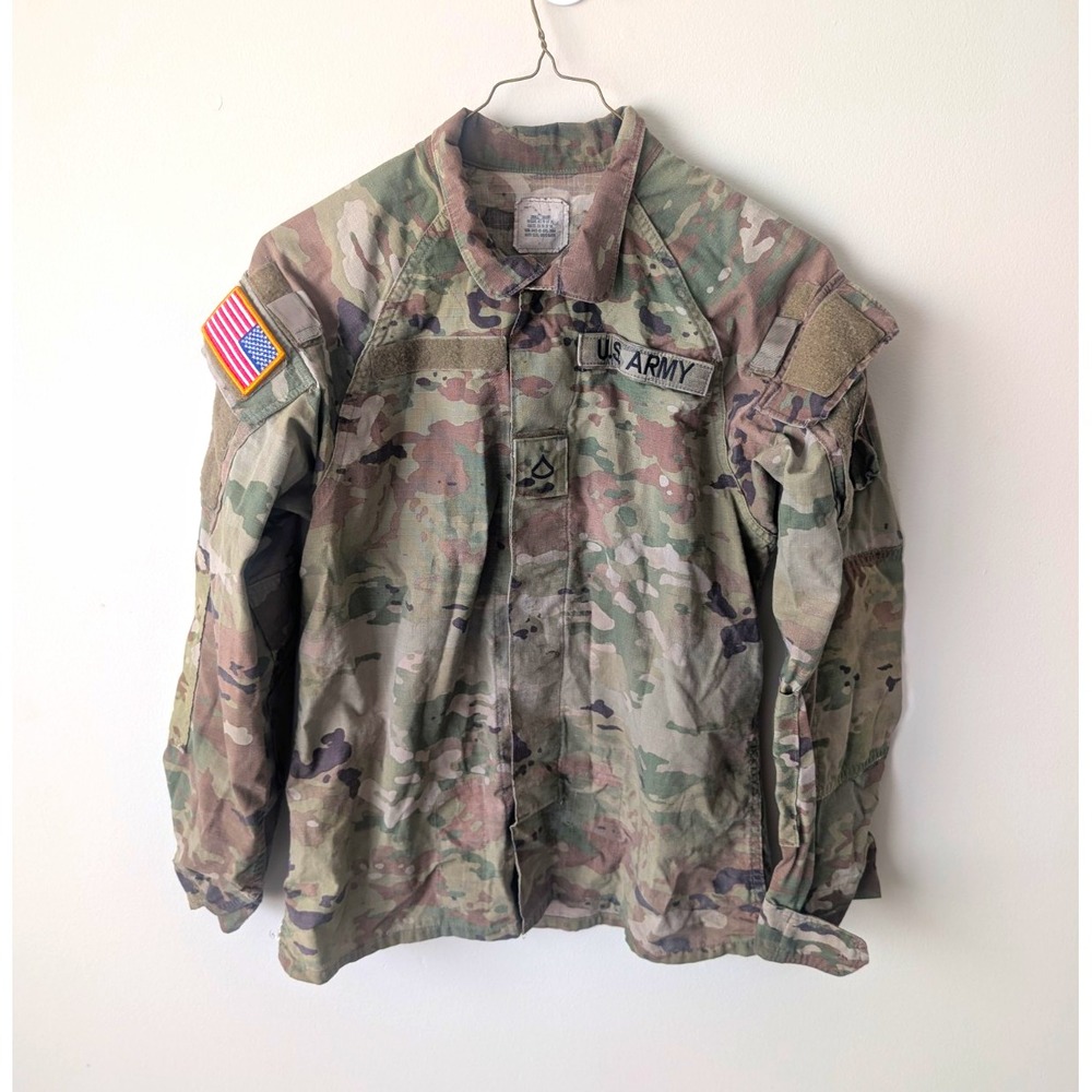 US Army OCP ACU Combat Uniform Coat Small Short 101st Airborne Camo Jacket Top